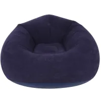 Надувне крісло диван Intex Beanless Bag 68579 до 150 кг для відпочинку, велюровий Одномісний пуфик груша Air Sofa XL-1133 KR-1 для дому та вулиці