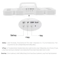 Електронні настільні 3D годинник з синьою LED підсвічуванням Generic LY-1089, світлодіодні цифрові настінні годинники з будильником і датою білі