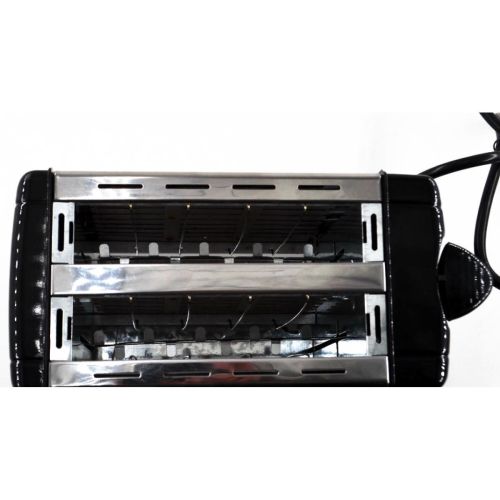 Кухонний тостер Domotec MS - 3231 Black Steel 650W нержавіюча сталь