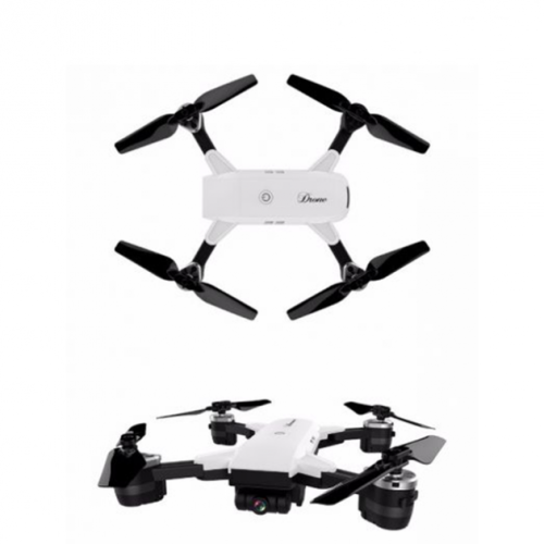 Складной радиоуправляемый квадрокоптер Drone YH-19 White, HD+ FPV с HD WI-FI камерой на пульте управления