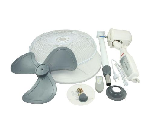 Підлоговий вентилятор Changli Crown FS-1608 з таймером і пультом 40 см stand fan 16" 40W