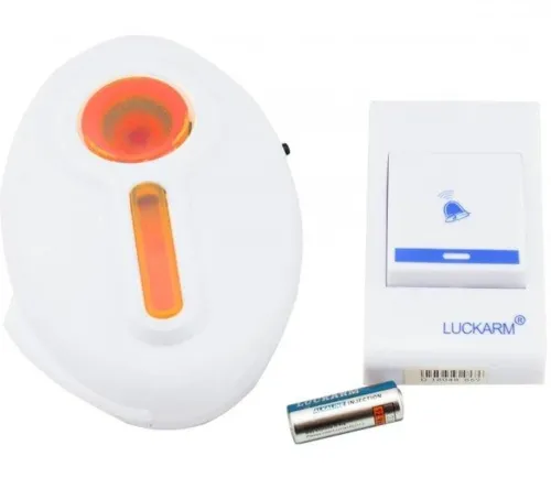 Бездротовий Дверний дзвінок музичний Luckarm RT-8620 32 мелодії на батарейках, приймач передавач з цифровим управлінням для будинку від батарейок