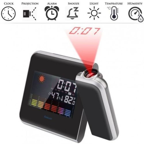 Настільний годинник з проектором часу Kronos DS-8190 метеостанція Color Screen Calendar