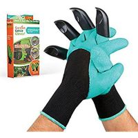 Гумові рукавички з кігтями для саду та городу Garden Genie Gloves Гарден Джені Гловес, садові рукавички