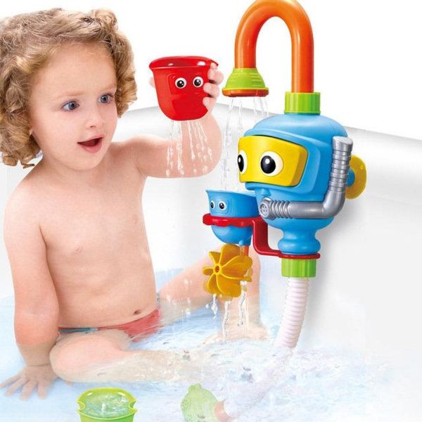 Розвиваюча дитяча іграшка для купання у ванній Baby Water Toys Водоспад "чарівний кран"