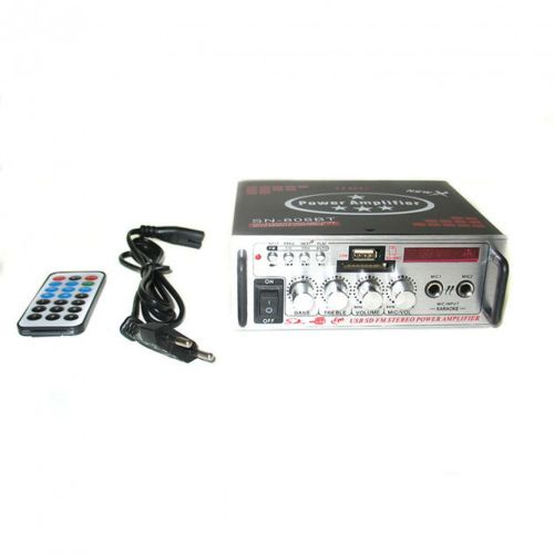 Портативний підсилювач потужності звуку UKC Xplod SN-808AC 60W 12v / 220v