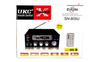 Стерео усилитель мощности звука UKC Xplod SN-805U 60W со встроенным медиаплеером и FM тюнером