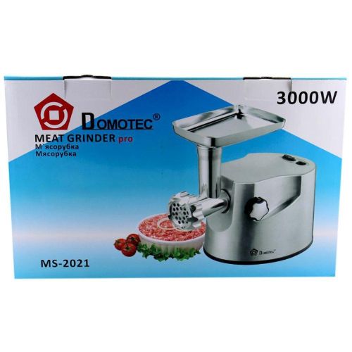 Електрична м'ясорубка з соковижималкою Domotec MS - 2021 3000W в металевому корпусі