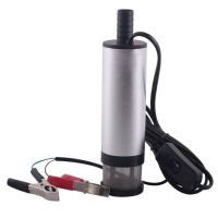 Занурювальний дизельний насос Diesel Pump автомобільний для перекачування дизельного палива з кліщами 24V 38 мм, Електронасос 24 В для гасу і мазуту