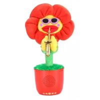 Портативна Bluetooth колонка Dancing Flower G26, Red, Танцюючий і співаючий квітка Червона