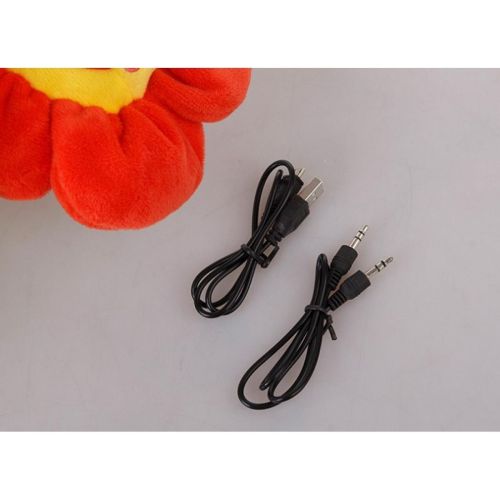 Портативная Bluetooth колонка Dancing Flower G26, Orange, Танцующий и поющий цветок Оранжевая
