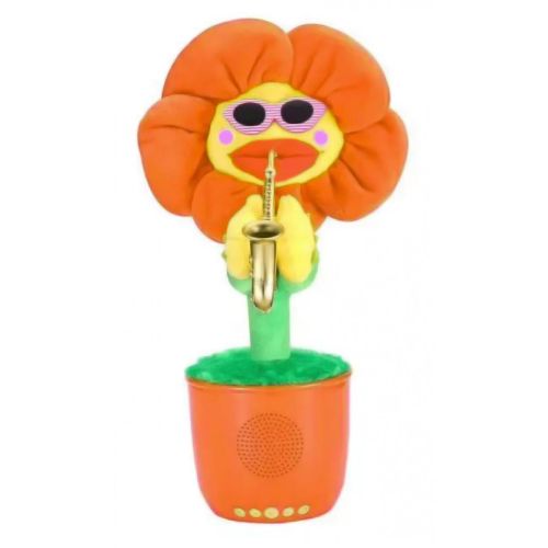 Портативная Bluetooth колонка Dancing Flower G26, Orange, Танцующий и поющий цветок Оранжевая