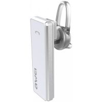 Бездротова Bluetooth гарнітура на вухо для смартфона Awei A850bl White, Блютуз моногарнітура Авей для телефону з наушным кріпленням Біла