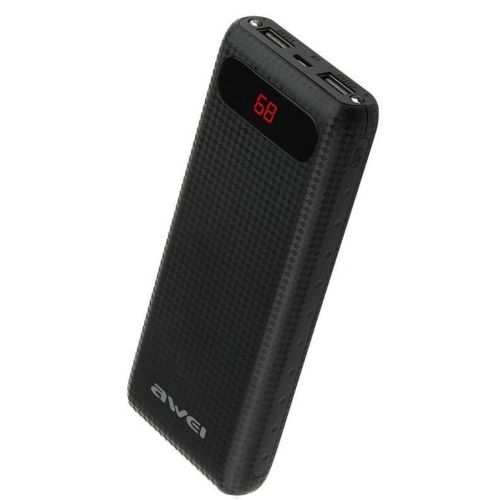 Портативний зарядний Power Bank Awei P70k 20000 mAh Black, чорні