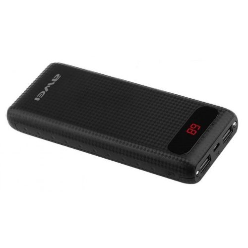 Портативний зарядний Power Bank Awei P70k 20000 mAh Black, чорні