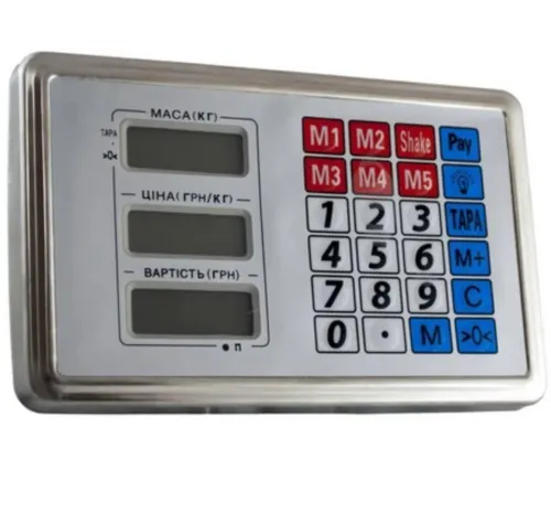 Електронне табло, голова для ваг 300кг Matarix ACS G5 з дисплеєм, Дисплей Спартак до ваг до 300 кг з металевими кнопками