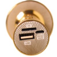 Бездротовий мікрофон караоке bluetooth yoso YS - 66 Gold, Золотий