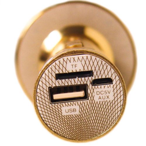 Бездротовий мікрофон караоке bluetooth yoso YS - 66 Gold, Золотий