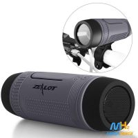Велосипедна водонепроникна Bluetooth колонка з ліхтариком Zealot S1 кріпленням на кермо з power bank