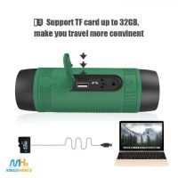 Велосипедна водонепроникна Bluetooth колонка з ліхтариком Zealot S1 кріпленням на кермо з power bank