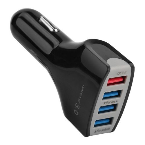 Автомобільний зарядний пристрій на 4 USB UKC QC3.0 LZ-KC08 12-32V 35W 3.1 A в прикурювач