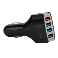 Автомобільний зарядний пристрій на 4 USB UKC QC3.0 LZ-KC08 12-32V 35W 3.1 A в прикурювач