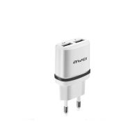 USB мережевий адаптер Awei C - 930 на 2 USB 5V, 2.1 A від мережі 220V