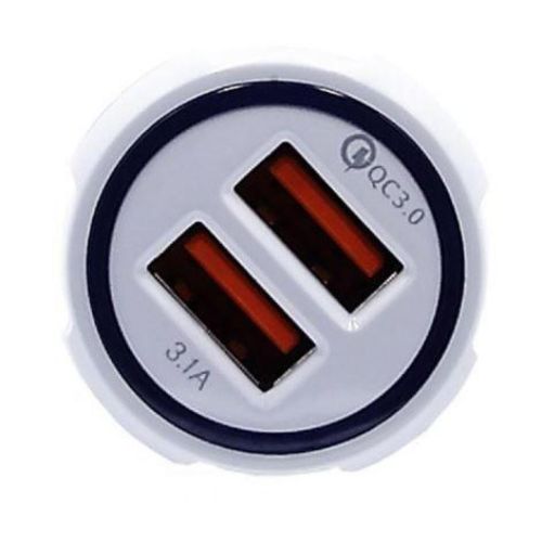 Автомобільний зарядний пристрій на 2 USB QC3.0 UKC SY-681 12-32V 35W 3.1 A від прикурювача
