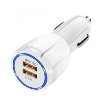 Автомобільний зарядний пристрій на 2 USB QC3.0 UKC SY-681 12-32V 35W 3.1 A від прикурювача