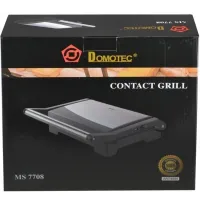Электрический гриль Domotec MS-7708 1000W контактный прижимной электрогриль для мяса и овощей, сендвичница, бутербродница с антипригарным покрытием