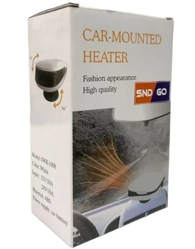 Обертовий автомобільний обігрівач 2 в 1 Car Heater SWK-1008 12V, тепловентилятор LY-395 для салону і лобового скла машини від прикурювача