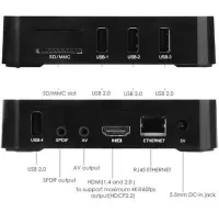 Смарт приставка для телевізора з пультом Ultra MXQ PRO 4K 2GB / 16GB, медіаплеєр Android 7.1, Цифрова ТВ приставка з вбудованим WiFi модулем Чорна
