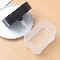 Кухонний диспенсер для губки Soap Pump Sponge Caddy, Натискний дозатор для рідкого мила з підставкою, Органайзер для мочалок з мильницею