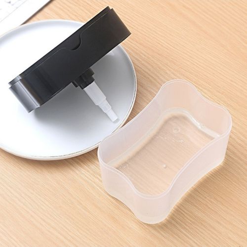 Кухонний диспенсер для губки Soap Pump Sponge Caddy, Натискний дозатор для рідкого мила з підставкою, Органайзер для мочалок з мильницею