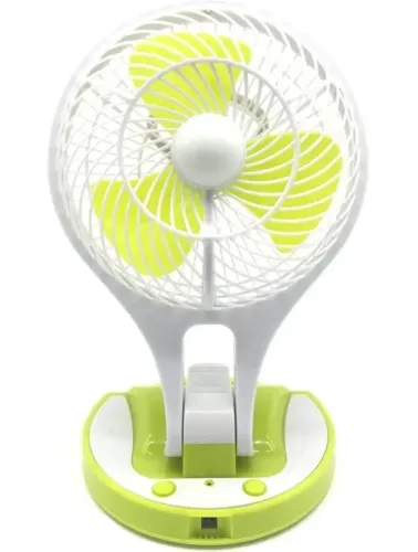 Настольный складной вентилятор с лампой Handy Mini Fan JR-5580 12V 220V с LED подсветкой от аккумуляторов 18650 Аккумуляторный мини-вентилятор