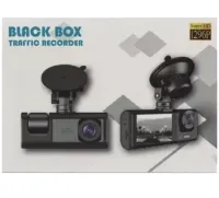Автомобільний відеореєстратор BLACK BOX P09 1080P HD з дисплеєм на 3 камери з детектором руху, авторегістратор 3 об'єктива з нічним баченням
