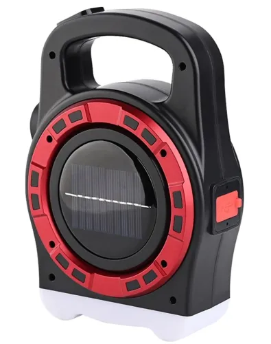 Переносной кемпинговый фонарь Hurry Bolt HB-6678 20W с солнечной панелью и функцией павербанка, Аккумуляторный LED прожектор лампа с Powerbank