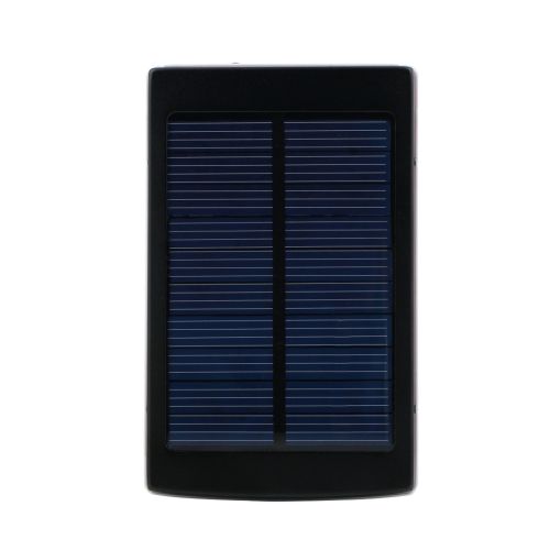 Портативное зарядное Power Bank Solar 90000 mAh c Led фонариком УМБ Metal Черный на солнечной батарее Павербанк, внешний аккумулятор, PowerBank 