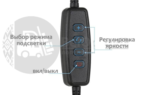 Тримач на гнучкій ніжці для мобільного телефону з Led підсвічуванням Professional Live Streaming