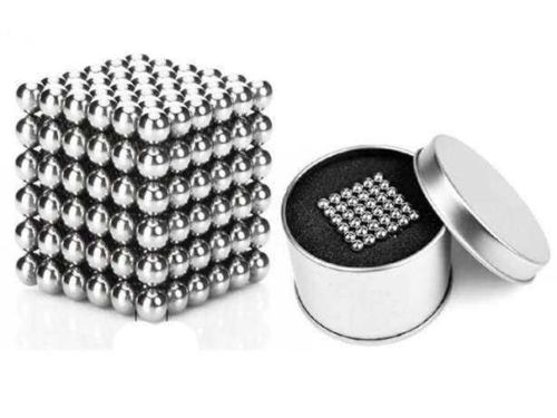 Неокуб оригінал Neocube Silver 216 кульок 5мм в боксі сріблястий