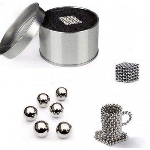 Неокуб оригінал Neocube Silver 216 кульок 5мм в боксі сріблястий