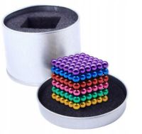 Кольоровий неокуб Веселка оригінал Neocube Rainbow Mix colour 216 кульок 5мм в боксі