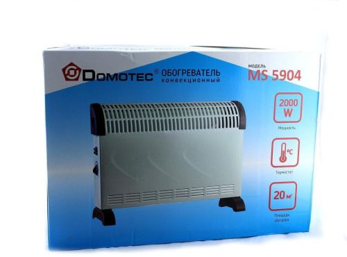 Напольный электрический конвектор Domotec MS-5904 2000W конвекторный обогреватель