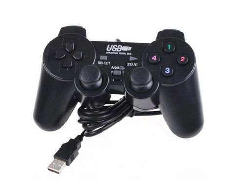 Провідний USB джойстик для ПК DualShock Corpus DJ - 208 PC GamePad C вібро для комп'ютера