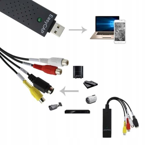 USB карта видеозахвата EasyCap адаптер оцифровка Easy Cap изи кап
