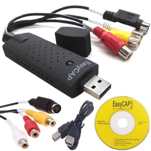 USB карта видеозахвата EasyCap адаптер оцифровка Easy Cap изи кап