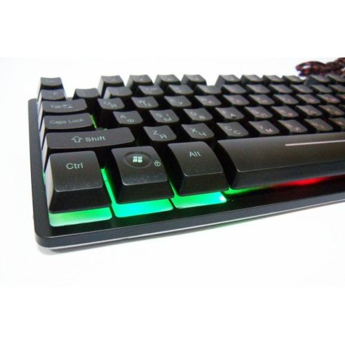 USB дротова комп'ютерна клавіатура UKC ZYG-800 з підсвічуванням