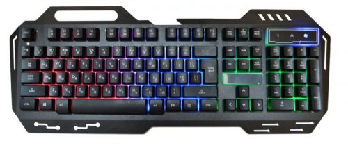 USB провідна комп'ютерна клавіатура Kronos KW - 900 з підсвічуванням Black