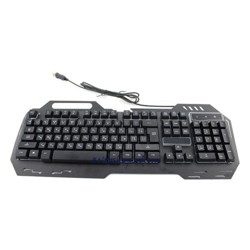 USB провідна комп'ютерна клавіатура Kronos KW - 900 з підсвічуванням Black