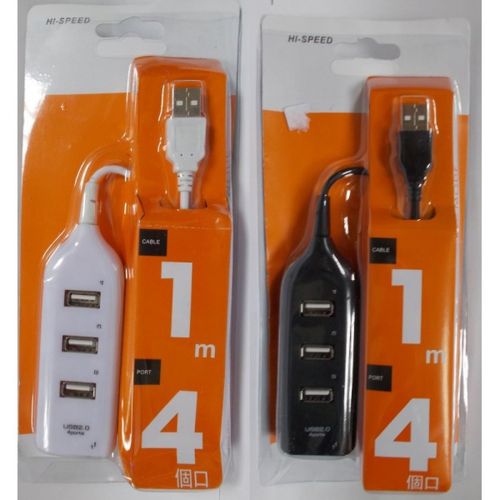 USB хаб Hi-Speed XD4 White на 4 порти, Універсальний розгалужувач з 4 виходами концентратор перехідник HUB 480 Мбіт для комп'ютера від USB Білий
